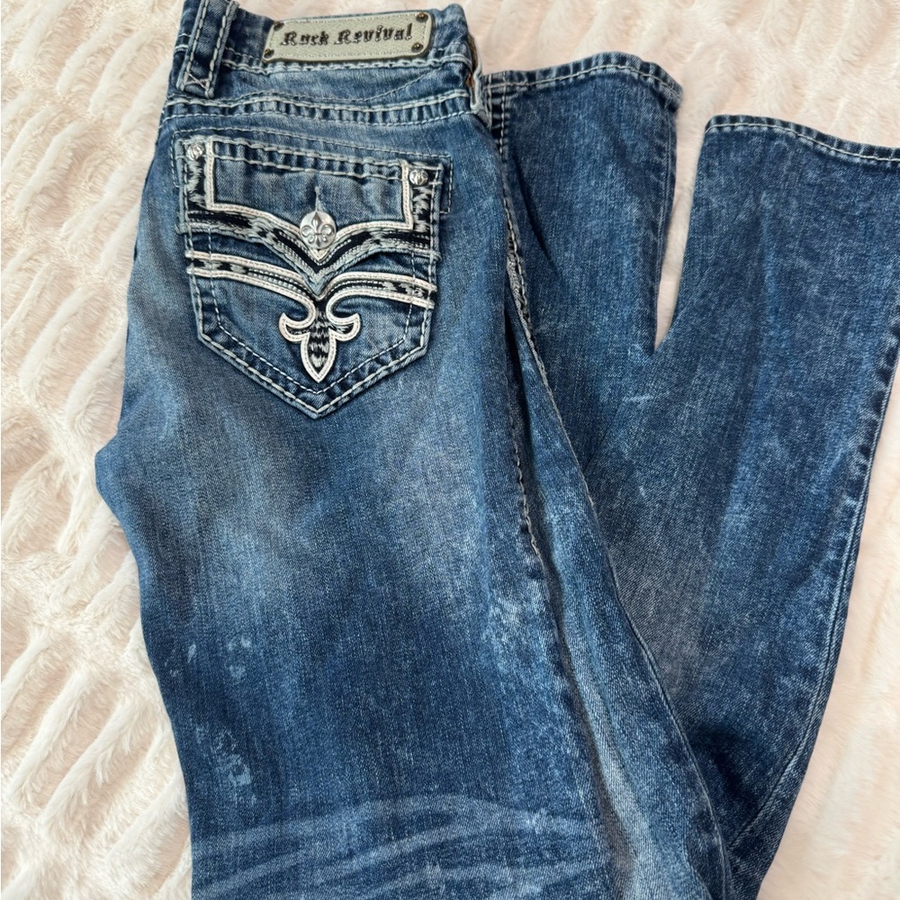 Rock Revival Women's Distressed Ankle Skinny Jeans